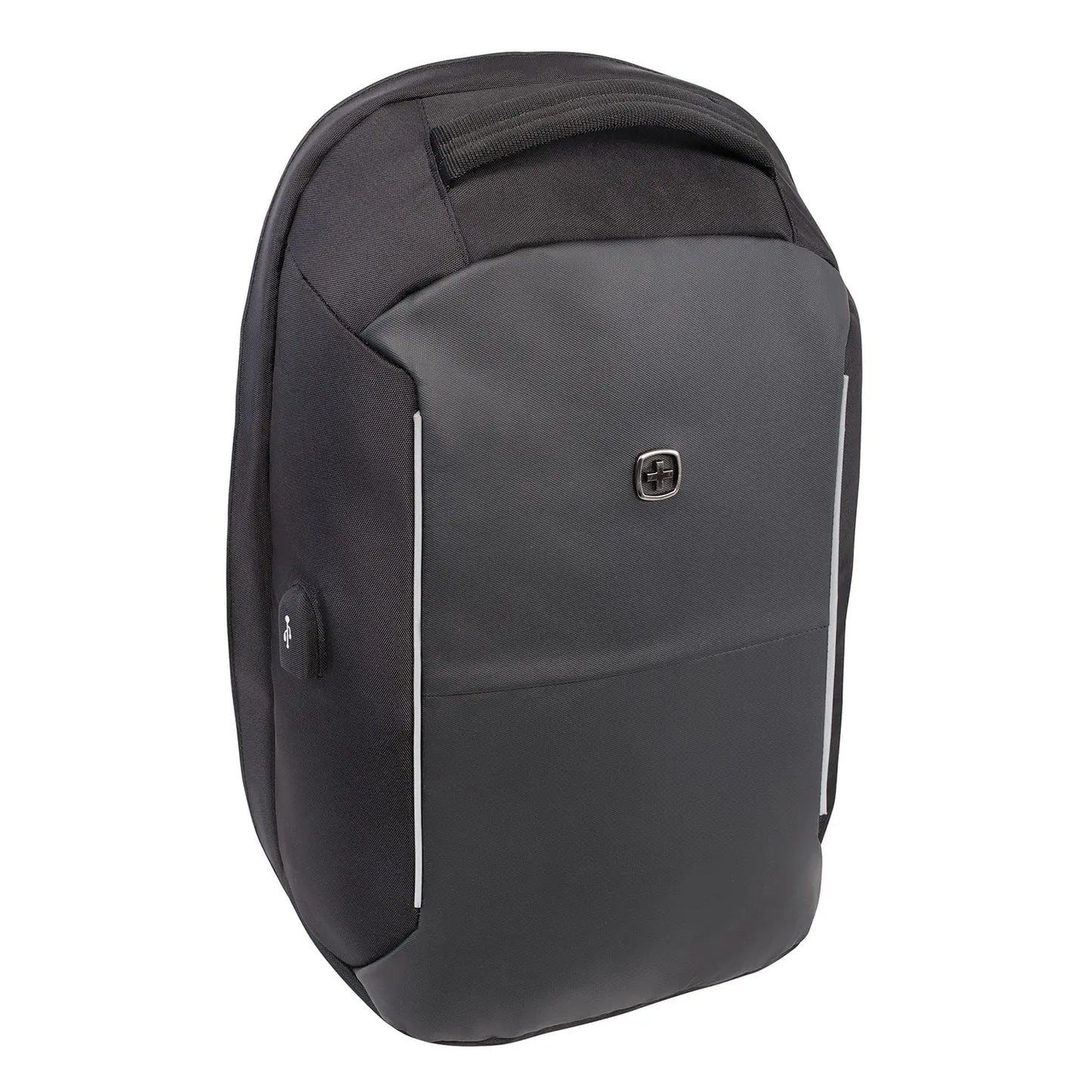 SwissGear Anti-Theft Backpack with USB Port, Black, Fits Laptops up to 15" (SWA2713)