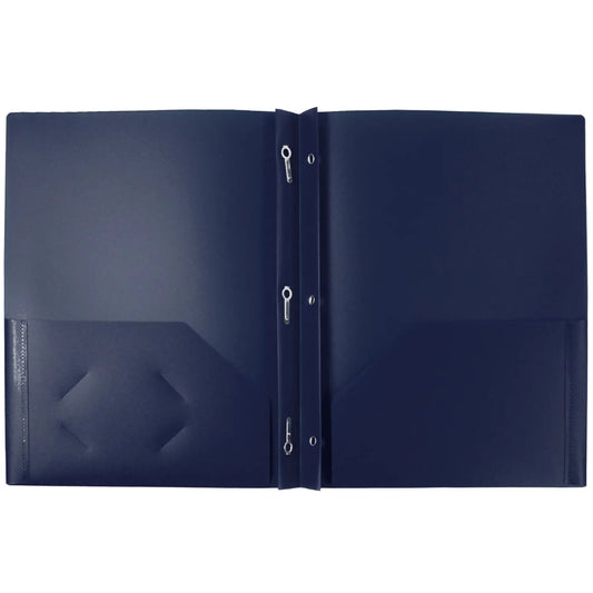 Winnable Poly Tang Report Cover, Blue, Letter Size