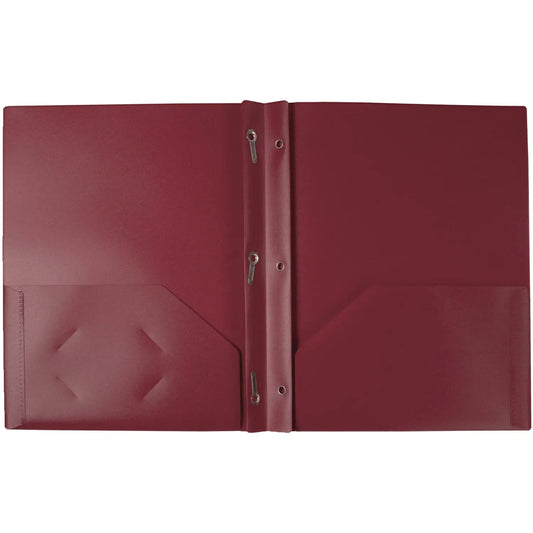 Winnable Poly Tang Report Cover, Red, Letter Size