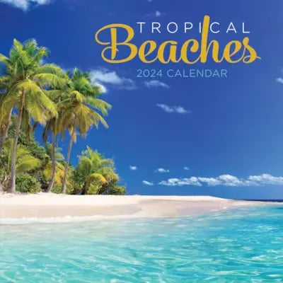 TF Publishing 2024 Tropical Beaches Wall Calendar