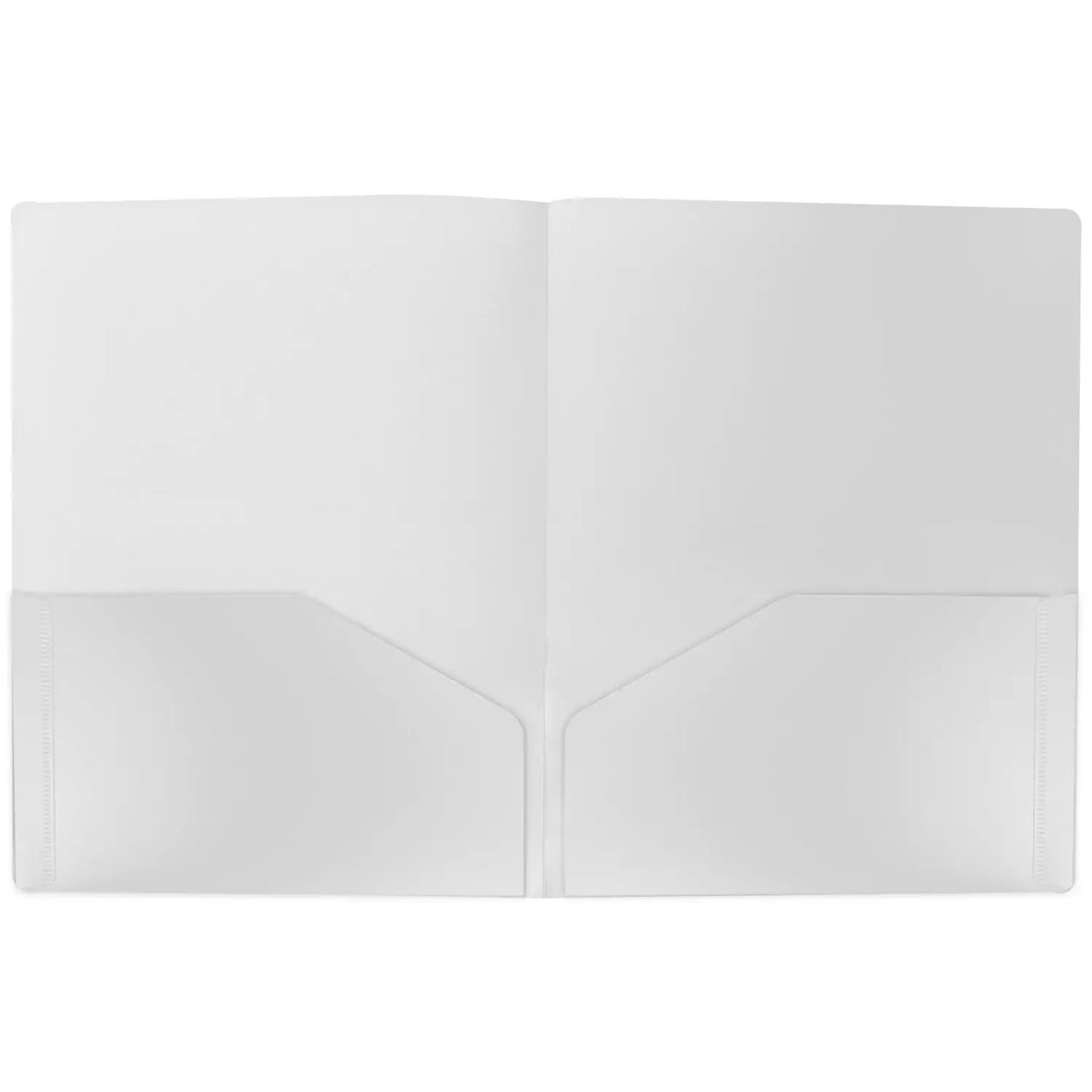 Winnable 2-Pocket Portfolio, White, Letter Size