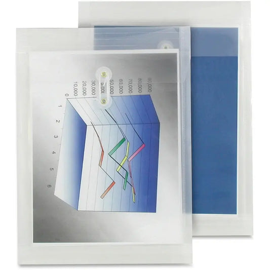 Winnable Transparent Poly Inter-Department Envelope - Clasp - 9 1/2" Width x 13" Length - Clear