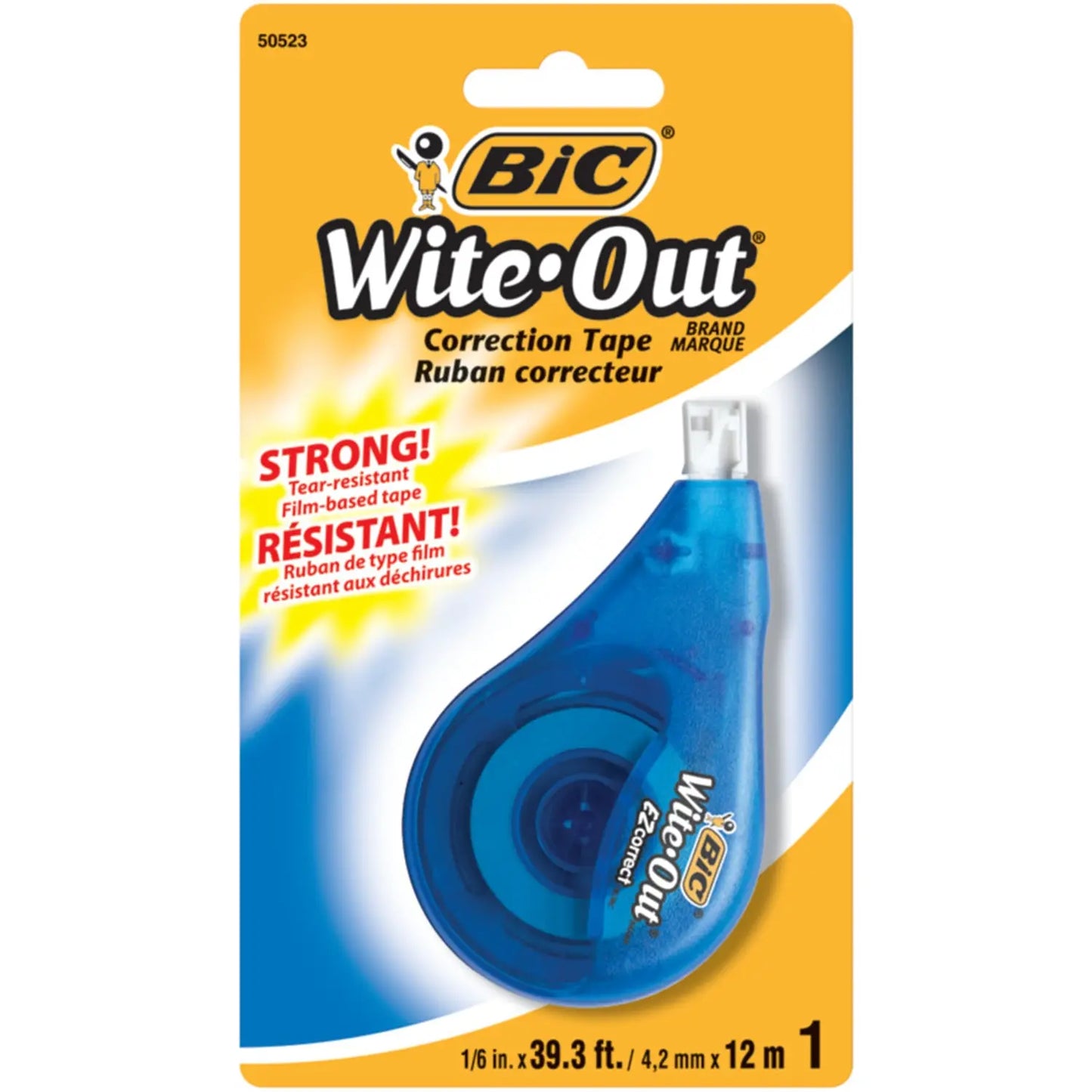 BIC Wite-Out Brand EZ Correct Correction Tape, White, 1/PK