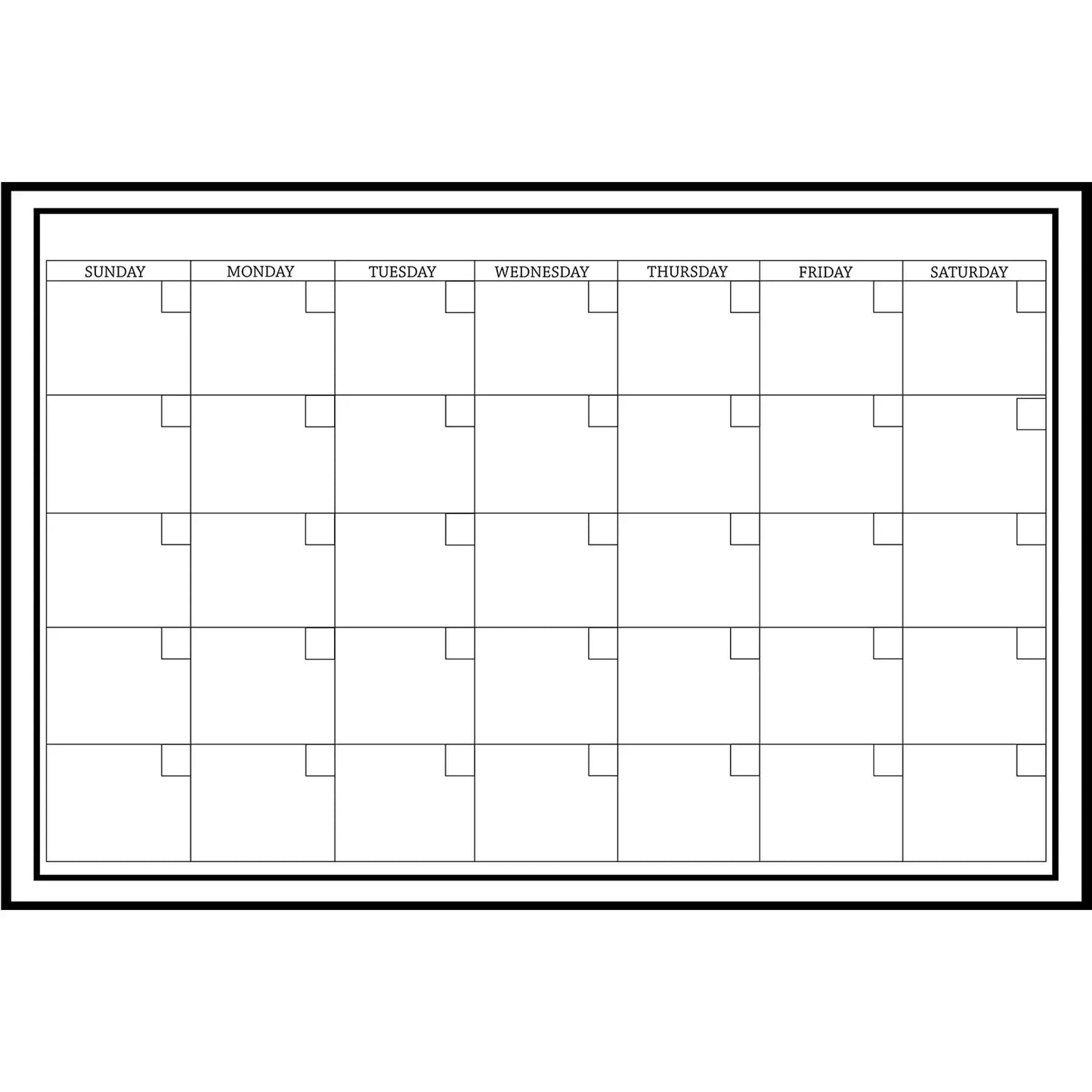 WallPops! Peel-N-Stick Dry-Erase Calendar, 36" x 24", English