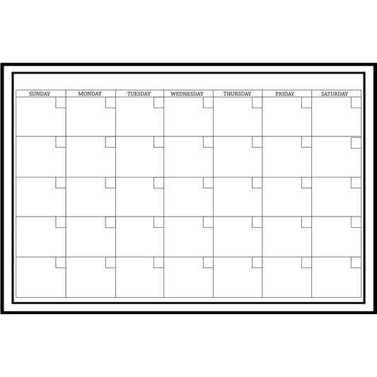 WallPops! Peel-N-Stick Dry-Erase Calendar, 36" x 24", English