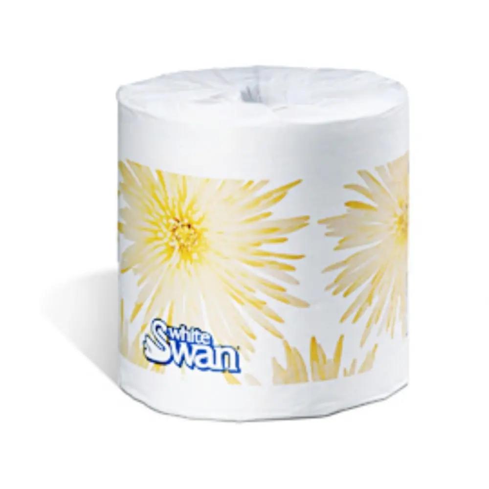 5115 WHITESWAN 1-PLY  QUILTED BATHROOM TISSUE 4.0" X 4.1"