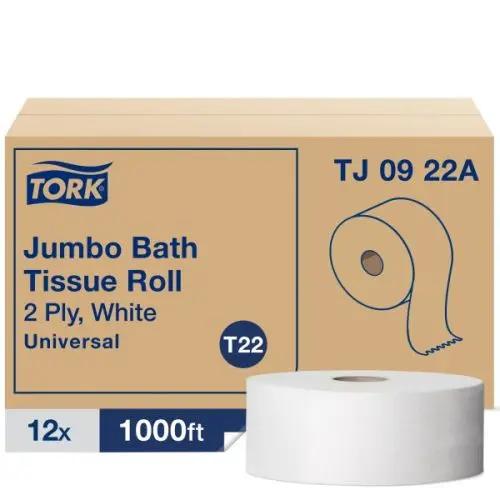 TOILET TISSUE JUMBO 2PLY #V05202/102413 PUR VALUE 8LB 8X500' 3.3C WHITE 8/CS