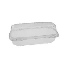 Smartlock Hinged Container, OPS, 5.75" x 6" x 3", Clear
