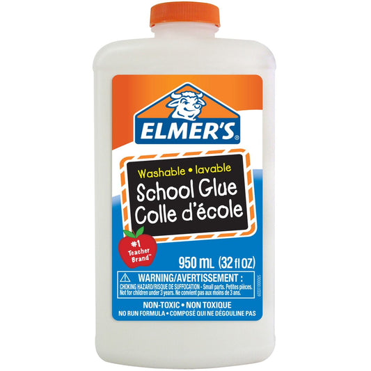 Elmer's Washable School Glue, White, 950 mL