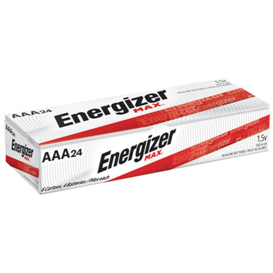 Energizer Max "AAA" Alkaline Batteries, 24/PK (E92)