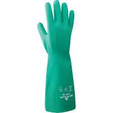 Chemical Resistant Gloves 747 Series, Size X-Large/10, 18" L, Nitrile, 22.04-mil Pair