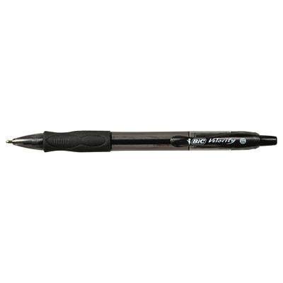 BIC Velocity Ballpoint Retractable Pen, Black, Bold 1.6 mm