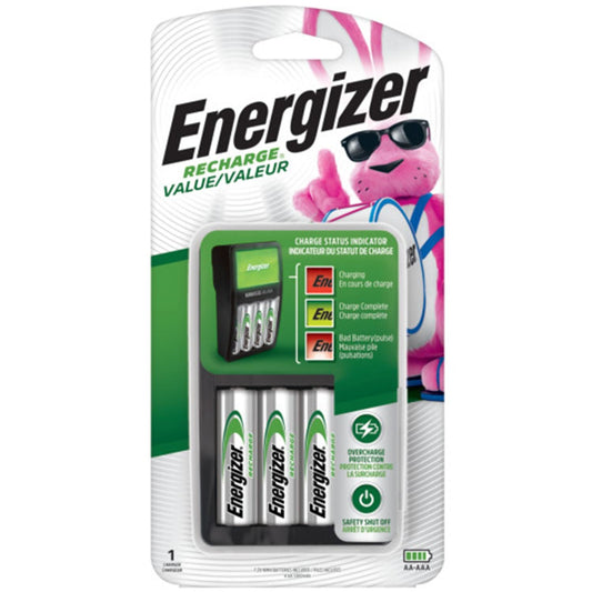 Energizer Value Charger With 4 "AA" NiMH Rechargeable Batteries (CHVCMWB4)