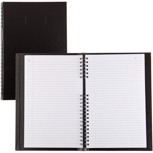 Blueline A790 Series 12 1/2" x 7 7/8" Twin Wirebound Record Account Book, 300 Pages