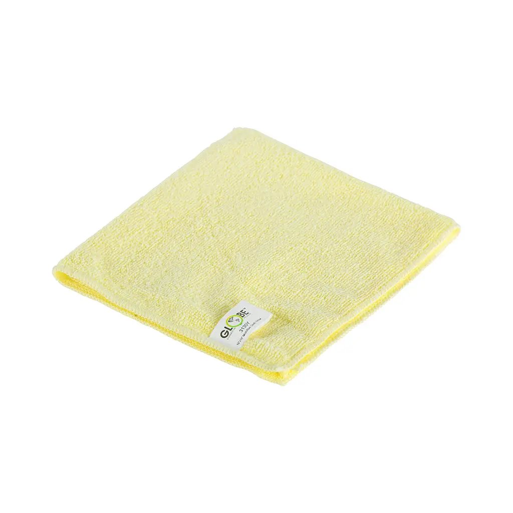 14"x14" Microfiber Cloth 240GSM Yellow ea