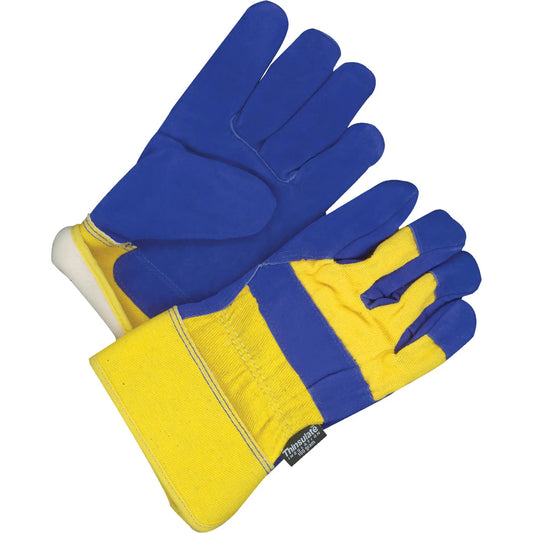 Fitters Gloves, X-Large, Split Cowhide Palm, Thinsulate Inner Lining Pair