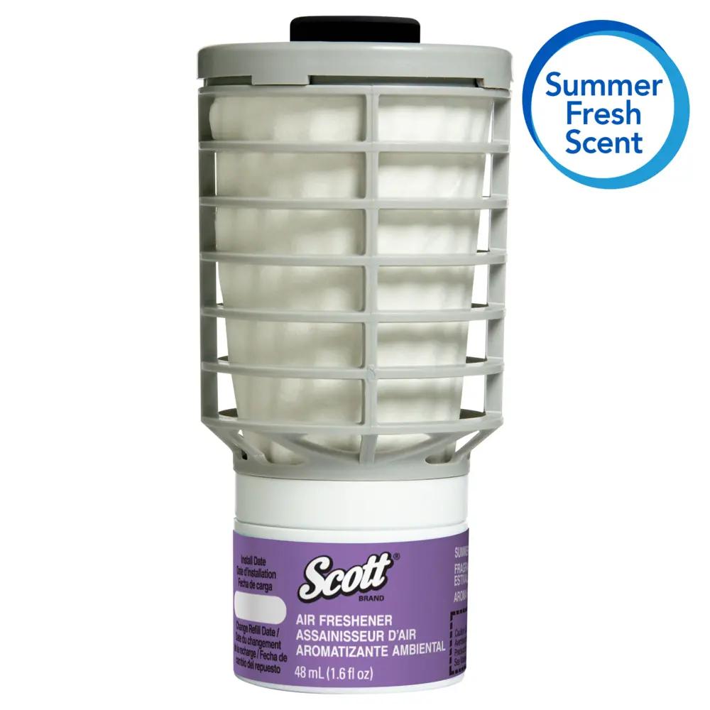 Scott Essential Air Freshener Refill (12370), Summer Fresh, Automatic / Continuous Release, 6 Refills / Case