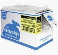 GARBAGE BAG 26x36" RALSTON TRANSPARENT X-STRONG 125/CASE #2981-00