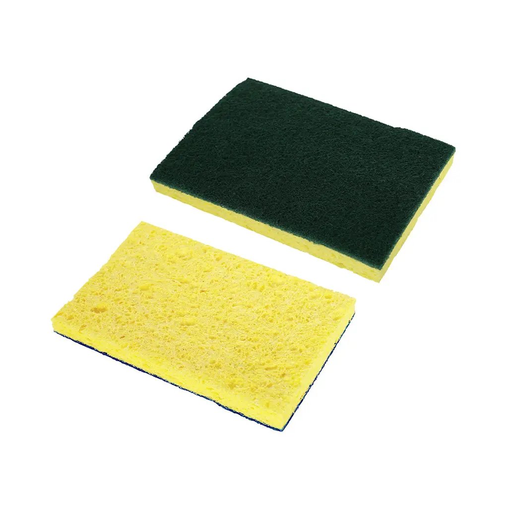 6"x4' Green/Yellow H.D. Cellulose Scrub Sponge