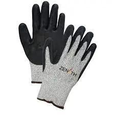 Coated Gloves, Size 2X-Large/11, 13 Gauge, Foam Nitrile Coated, HPPE Shell, ASTM ANSI Level A4 Pair