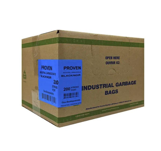 GARBAGE BAG 30X38 BLACK STRONG 200/CS