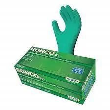 RONCO NE5 Green Nitrile Examination Gloves X-Large 100x10