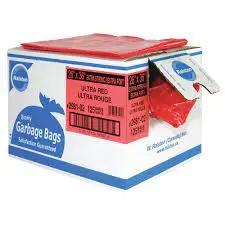 GARBAGE BAG 26x36" RALSTON RED X-STRONG 125/CASE #2981-02