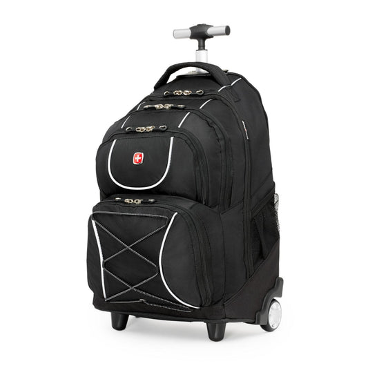 SwissGear Wheeled Laptop Backpack, Black, Fits Laptops up to 15.6" (SWA0961)