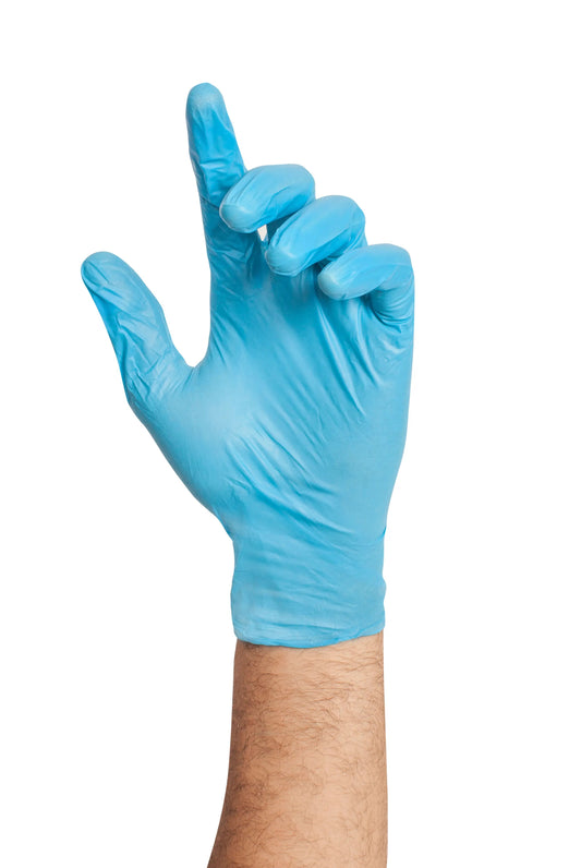 GLOVE 003-E10400-M VITRIDEX MED DISP GLOVE PF BLU @10X100