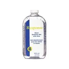 Response® Hand Sanitizer Gel with Aloe, 950 ml, Refill, 70% Alcohol Bottle