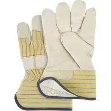 Fitters Gloves, Ladies, Grain Cowhide Palm, Cotton Fleece Inner Lining Pair