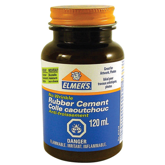 Elmer's No-Wrinkle Rubber Cement, 120 mL