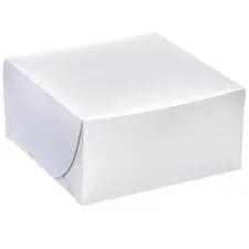 6.5X6.5X3.5 WHITE CAKE BOX  250/BD