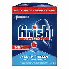 DISH DETERGENT FINISH POWERBALL 140/cs