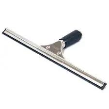 Window Squeegee Channel and Rubber, 14", Rubber, Stainless Steel Frame Each