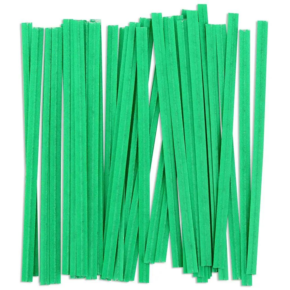 3.5 IN  GREEN PAPER TWIST TIES  2000/CS