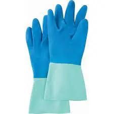 Protector Gloves, Size X-Large/9/9.5, 13" L, Nitrile, Flock-Lined Inner Lining, 28-mil Pair