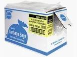 GARBAGE BAG 30x38" CLEAR STRONG ROLLS 6x25/CASE