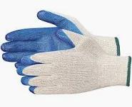 Seamless Knitted Coated Gloves, 8/Medium, Rubber Latex Coating, 10 Gauge, Polyester/Cotton Shell Pair