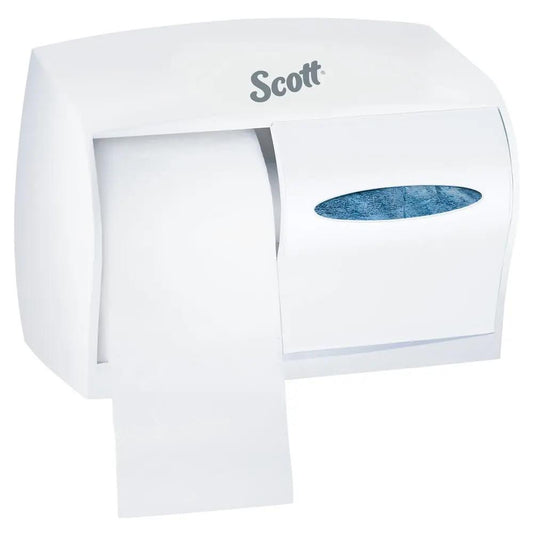 Scott® Essential Single Roll Toilet Paper Dispenser, Coreless, White, Sold Individually