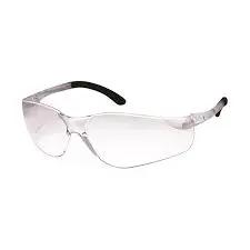 SAFETY GLASSES SENTEC CLEAR W/RUBBER TEMPLE TIPS