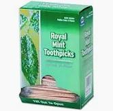 TOOTHPICK MINT CELLO WRAPPED 1000/BX