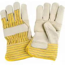 Fitters Patch Palm Gloves, X-Large, Grain Cowhide Palm, Cotton Fleece Inner Lining Pair