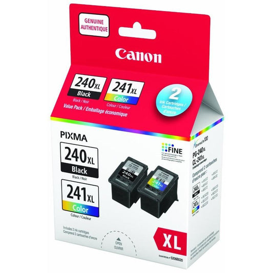 Canon PG-240XL/C241XL High-Yield Ink Cartridges, Black and Colour (2pk)