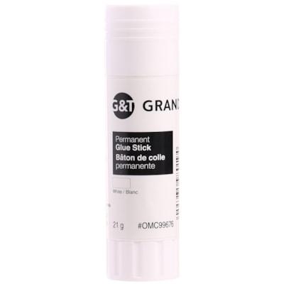 Grand & Toy Permanent Glue Stick, 21 g, White
