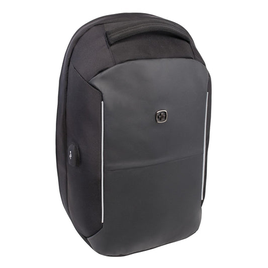 SwissGear Anti-Theft Backpack with USB Port, Black, Fits Laptops up to 15" (SWA2713)