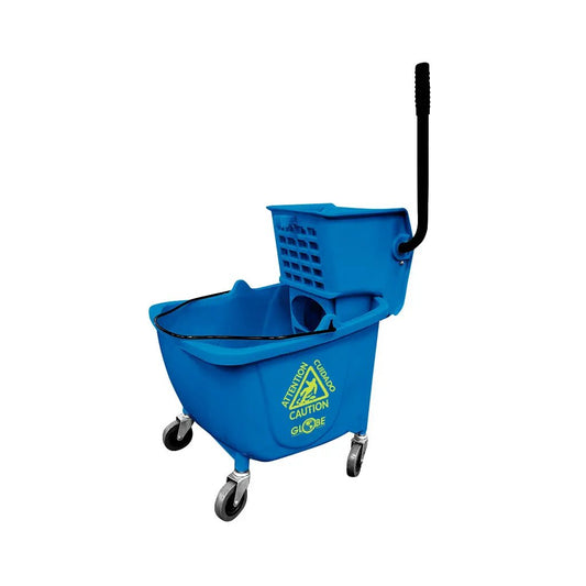 35 Qt Sidepress Bucket and Wringer Blue