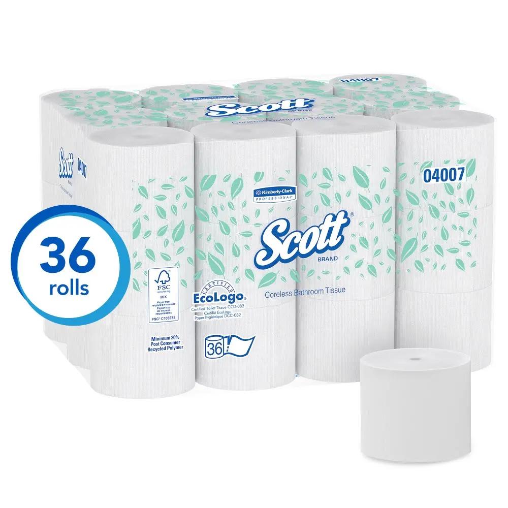 Toilet Tissue 2ply #04007 Scott® Coreless Roll 36/cs